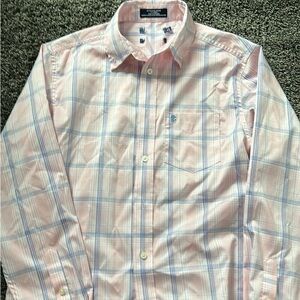 Stylish Kids Pink and Blue Checkered Button-Down Shirt